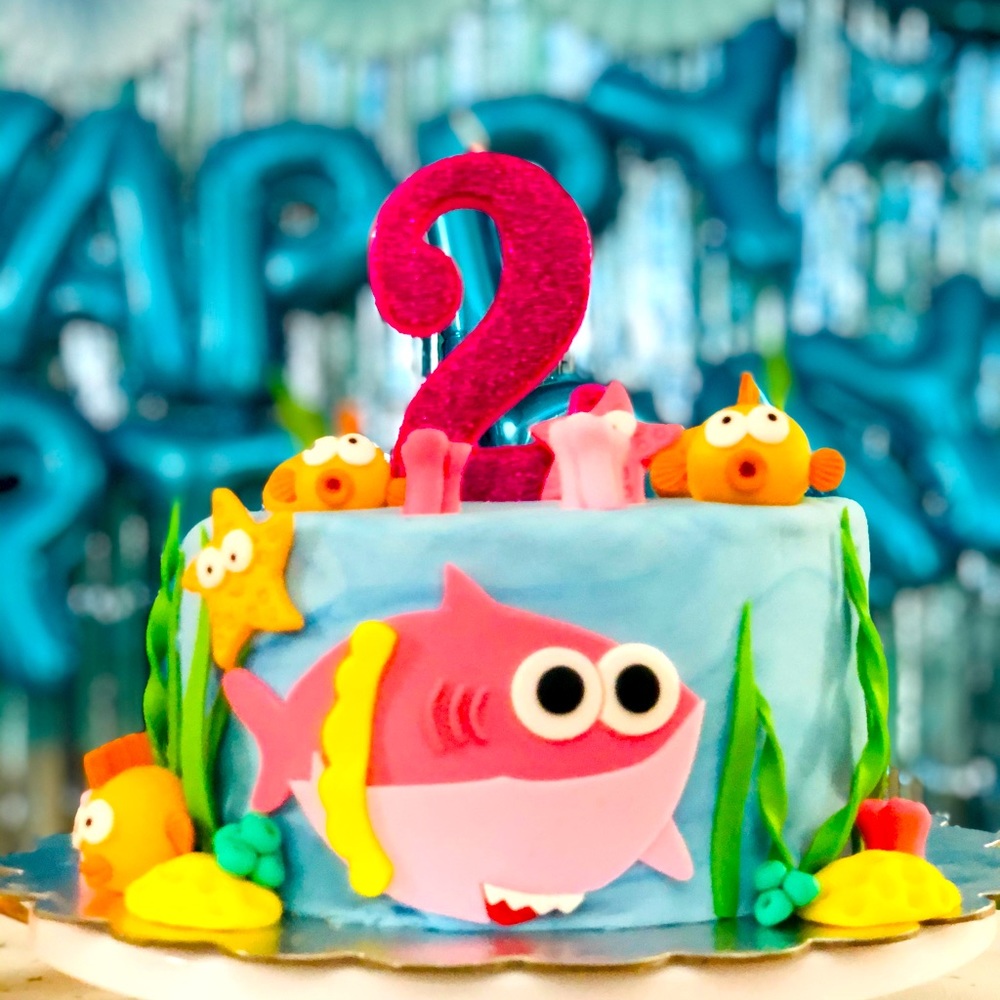 New | Fondant Shark Cake Toppers